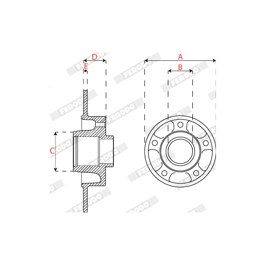 DDF2820C-1 - Brake Disc 