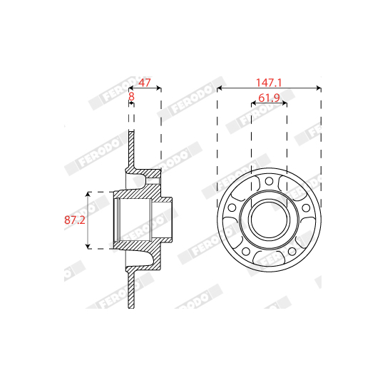 DDF2820C-1 - Brake Disc 