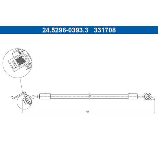 24.5296-0393.3 - Bromsslang 
