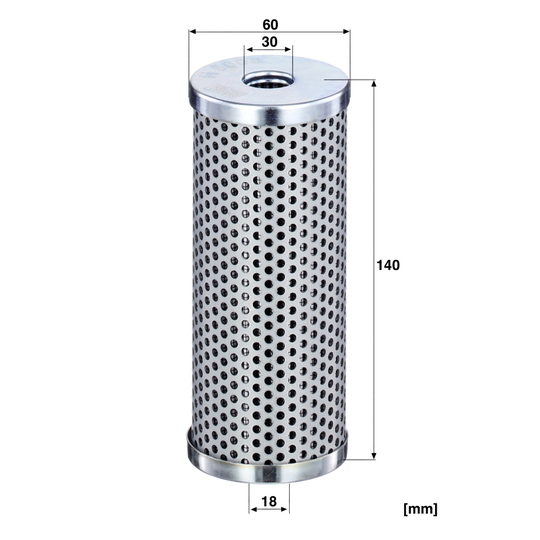 H 6008 - Filter, operating hydraulics 