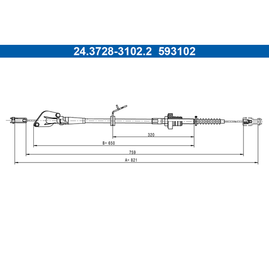 24.3728-3102.2 - Clutch Cable 