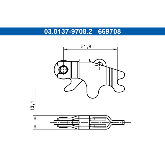 03.0137-9708.2 - Accessory Kit, parking brake shoes 