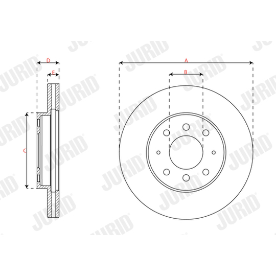 563610J - Brake Disc 