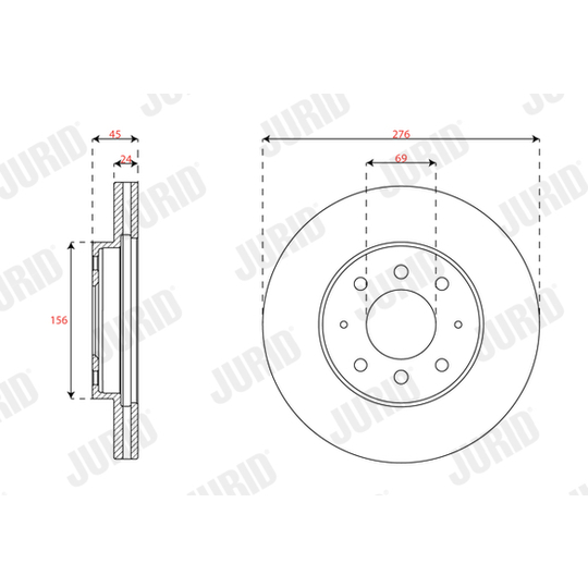 563610J - Brake Disc 