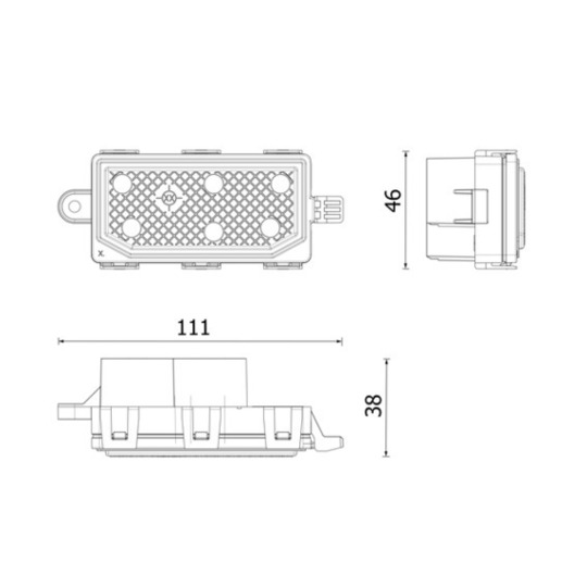 ABR 165 000P - Regulator, passenger compartment fan 