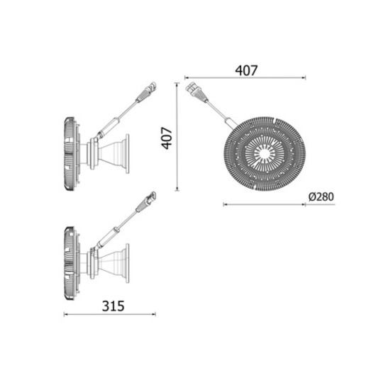 CFC 277 000P - Sidur, radiaatoriventilaator 