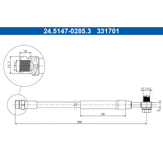 24.5147-0285.3 - Brake Hose 