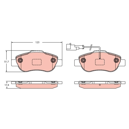 GDB2415 - Brake Pad Set, disc brake 