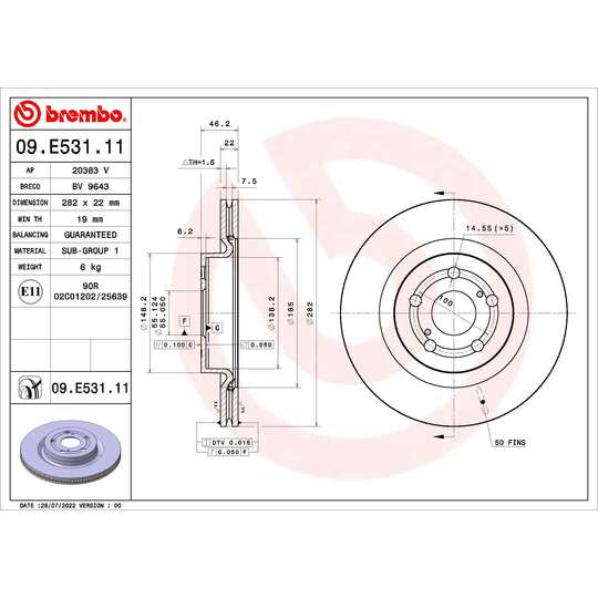 09.E531.11 - Brake Disc 