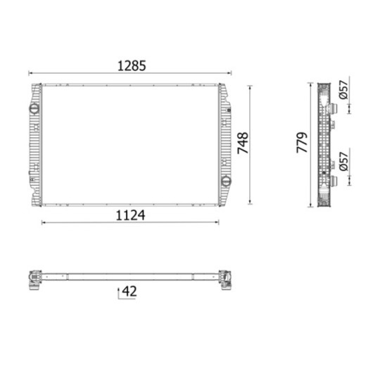 CR 2722 000P - Radiaator,mootorijahutus 