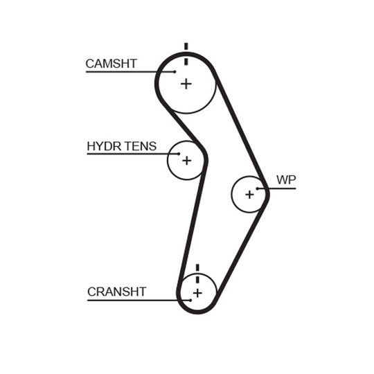 KP1T245 - Water Pump & Timing Belt Set 