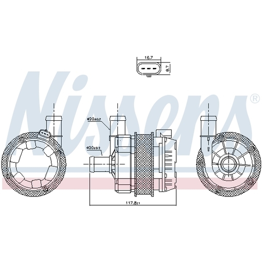 831350 - Water Pump, inverter 