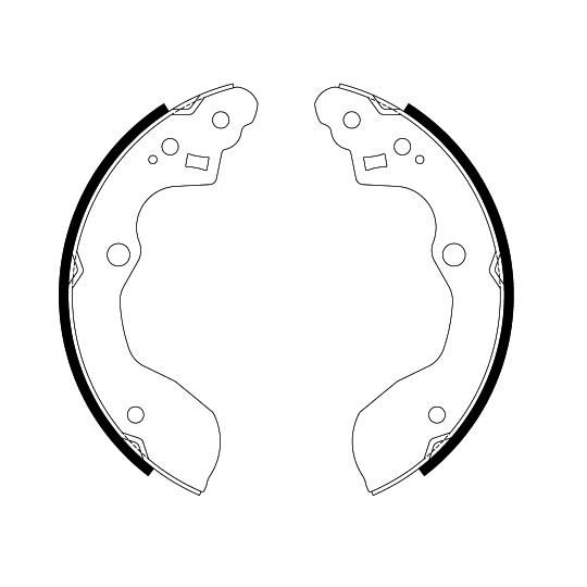 8DB 355 022-581 - Brake Shoe Set 