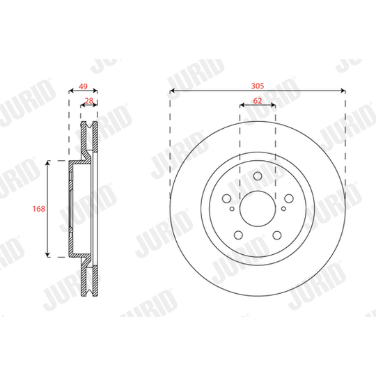 563498JC - Brake Disc 