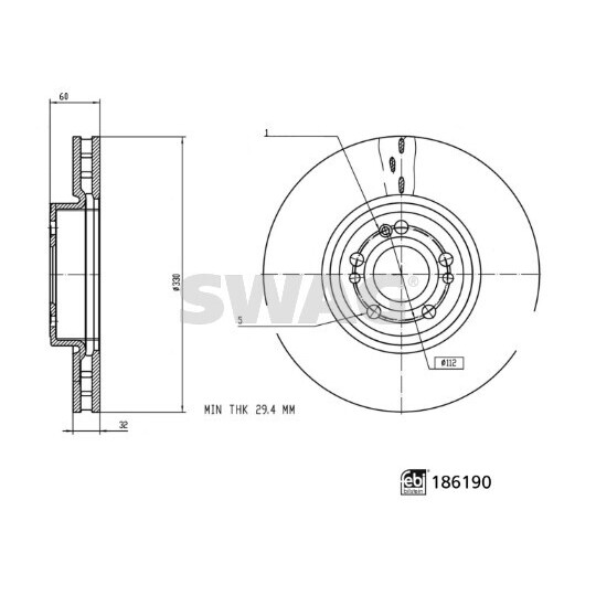 33 11 0299 - Brake Disc 