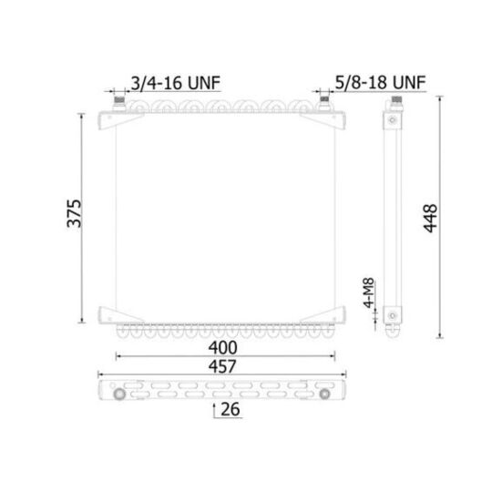 AC 1143 000S - Condenser, air conditioning 