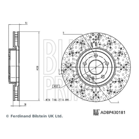 ADBP430181 - Bromsskiva 