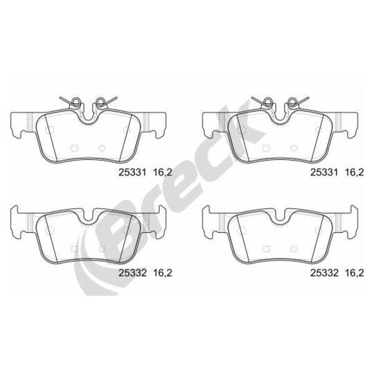 25331 00 651 00 - Brake Pad Set, disc brake 