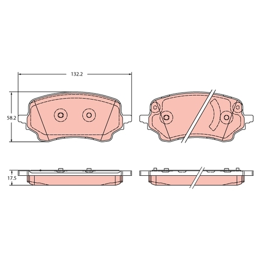 GDB2346 - Brake Pad Set, disc brake 