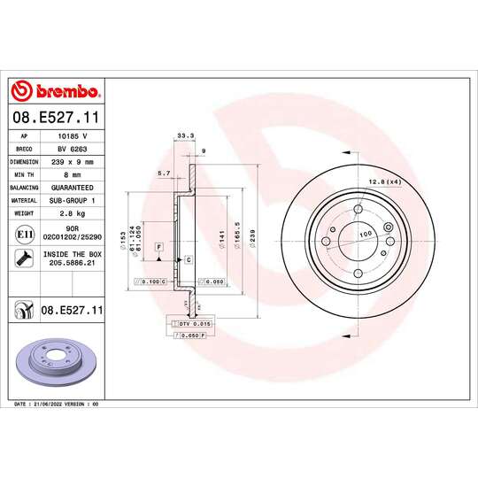 09.N236.2X - Brake Disc 