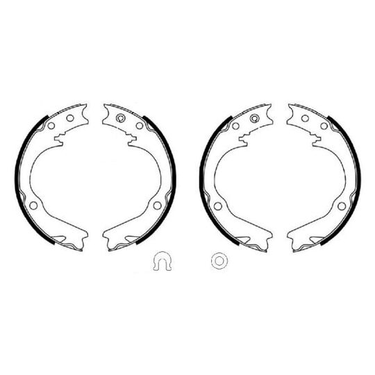 8DA 355 051-401 - Brake Shoe Set, parking brake 