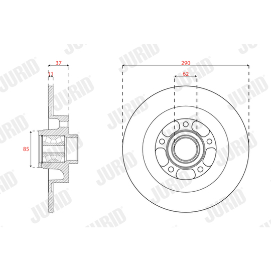 563557JC-1 - Brake Disc 