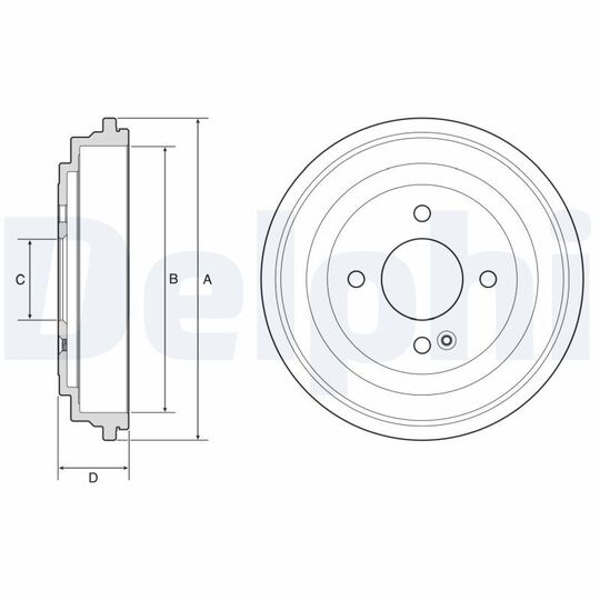 BF633 - Brake Drum 