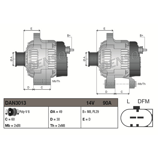 DAN3013 - Alternator 