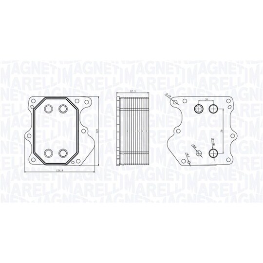 350300000500 - Oil Cooler, engine oil 