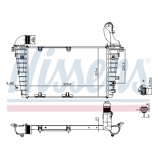 961267 - Intercooler, charger 