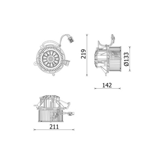 AB 318 000P - Interior Blower 