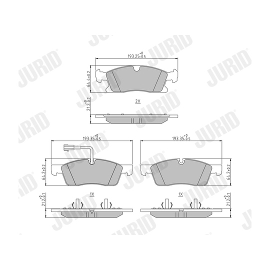 574161J - Brake Pad Set, disc brake 
