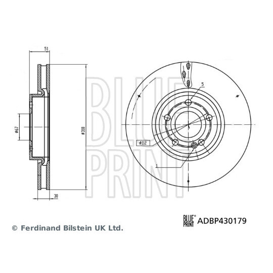 ADBP430179 - Brake Disc 