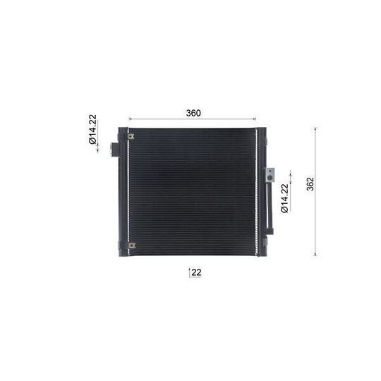 AC 1147 000S - Condenser, air conditioning 