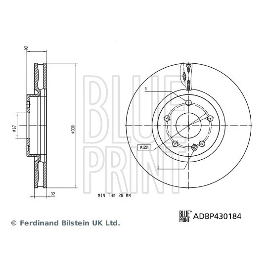 ADBP430184 - Brake Disc 