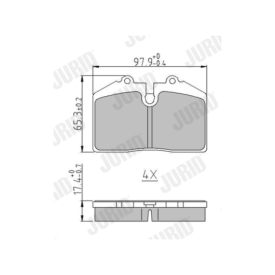 571348J - Brake Pad Set, disc brake 