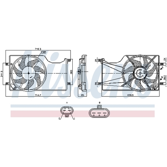 850098 - Fan, radiator 