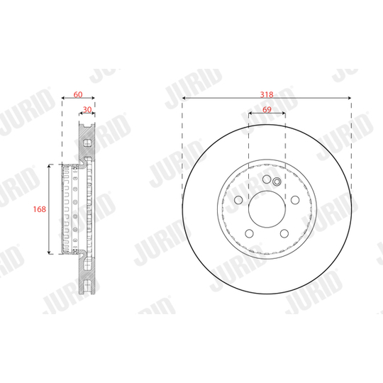 563467JVC-1 - Bromsskiva 