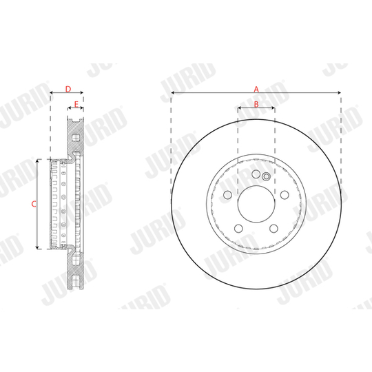 563467JVC-1 - Bromsskiva 