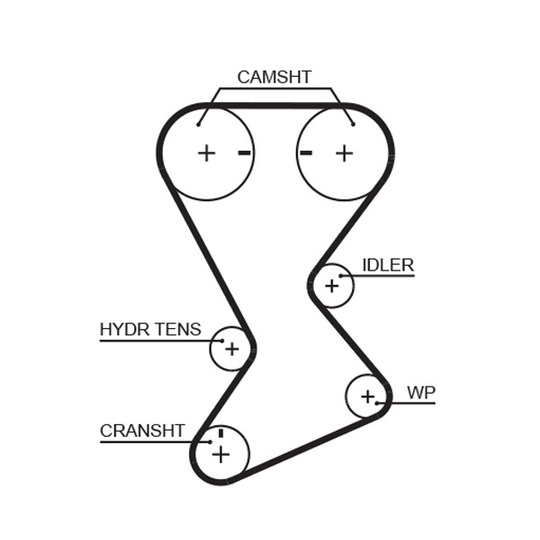 KP1T246 - Water Pump & Timing Belt Set 