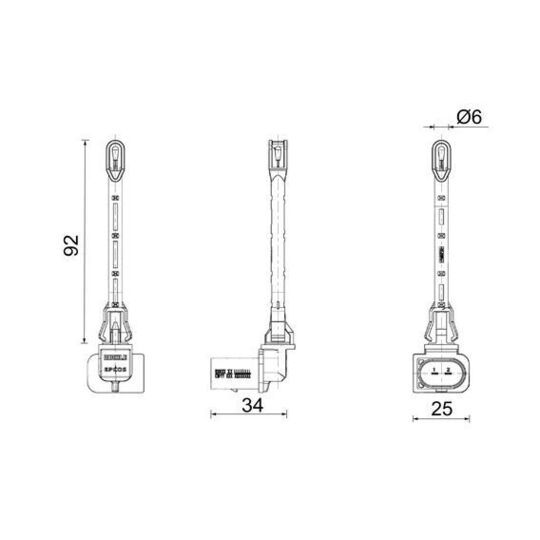 ASE 30 000P - Sender Unit, interior temperature 