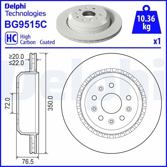 BG9515C - Brake Disc 