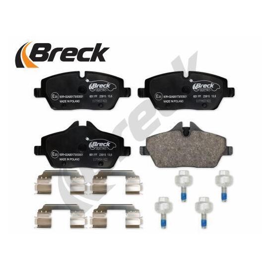 23915 00 651 00 - Brake Pad Set, disc brake 