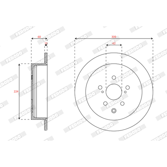 DDF2519C - Brake Disc 