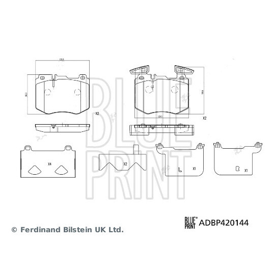 ADBP420144 - Brake Pad Set, disc brake 