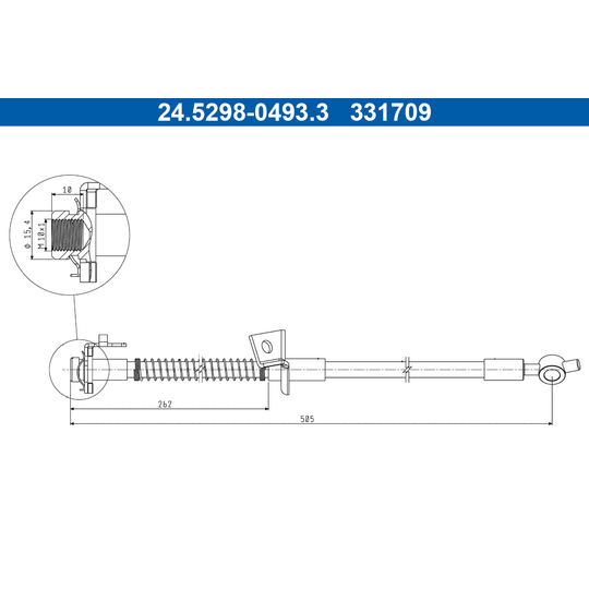 24.5298-0493.3 - Brake Hose 