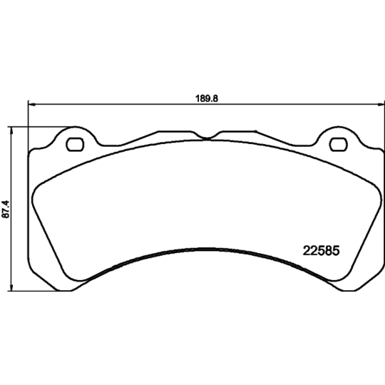 2258501 - Brake Pad Set, disc brake 