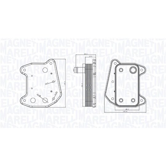 350300001700 - Oil Cooler, engine oil 