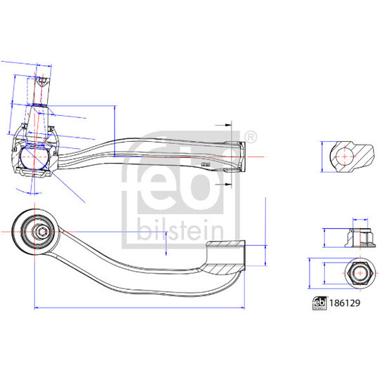 186129 - Tie rod end 