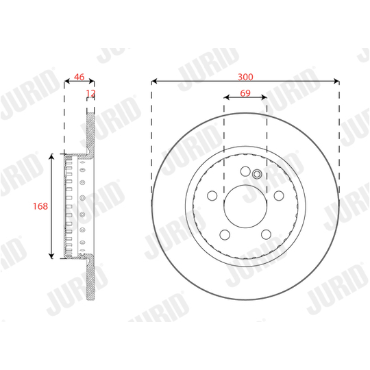 563320JVC-1 - Brake Disc 